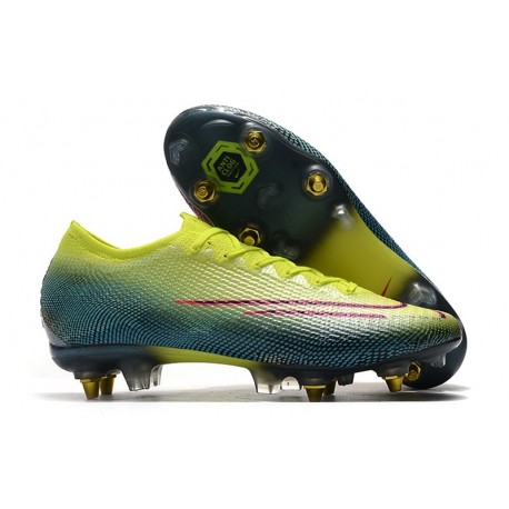 Nike Mercurial Vapor 13 Elite SG-PRO AC Citron Noir Vert
