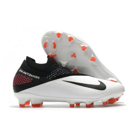 Nike Phantom Vision 2 Elite Dynamic Fit FG Blanc Noir Cramoisi