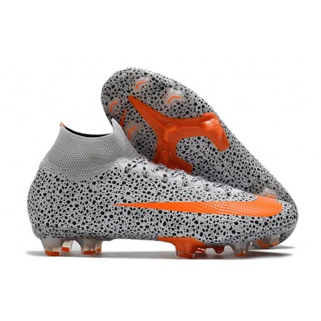 Nike Mercurial Superfly 7 CR7 Elite Dynamic Fit FG -Blanc Noir Orange