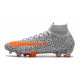 Nike Mercurial Superfly 7 CR7 Elite Dynamic Fit FG -Blanc Noir Orange