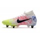 Nike Mercurial Superfly VII Elite DF SG-PRO Neymar Blanc Noir Bleu Volt