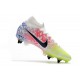 Nike Mercurial Superfly VII Elite DF SG-PRO Neymar Blanc Noir Bleu Volt