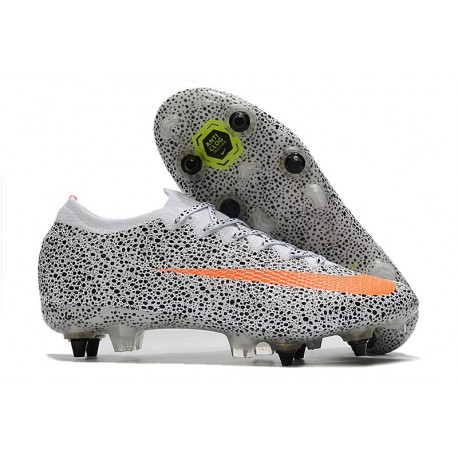 Nike Mercurial Vapor XIII Elite SG CR7 Safari-Blanc Orange Noir