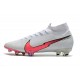 Nike Mercurial Superfly 7 Elite Dynamic Fit FG -Blanc Cramoisi 