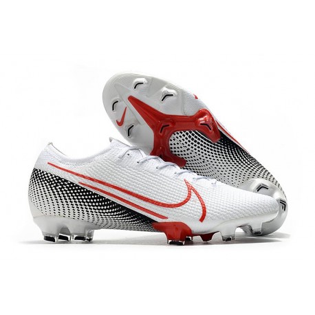 Nike Chaussures Mercurial Vapor XIII 360 Elite FG Blanc Cramoisi Noir