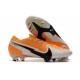 Crampon Nike Mercurial Vapor 13 Elite FG -Orange Laser Noir Blanc