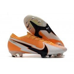 Crampon Nike Mercurial Vapor 13 Elite FG -Orange Laser Noir Blanc