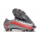 Crampon Nike Mercurial Vapor 13 Elite FG - Gris Rouge Noir
