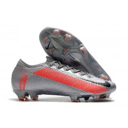 Crampon Nike Mercurial Vapor 13 Elite FG - Gris Rouge Noir