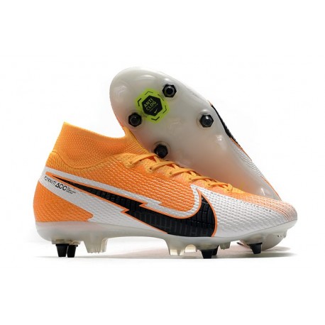 Nike Mercurial Superfly VII Elite DF SG-PRO - Orange Laser Noir Blanc
