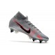 Nike Mercurial Superfly VII Elite DF SG-PRO Gris Noir Rouge