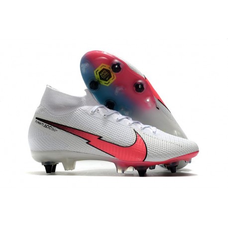 Nike Mercurial Superfly VII Elite DF SG-PRO Blanc Rouge Bleu