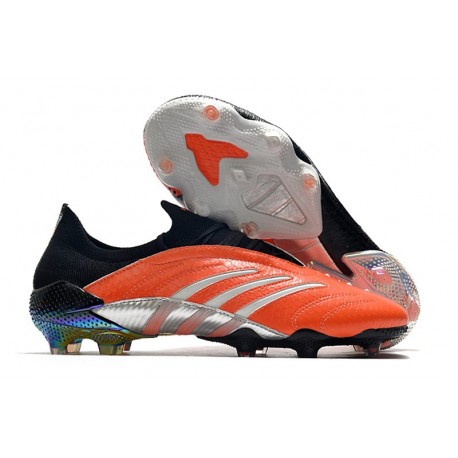 Crampons de foot adidas Predator Archive FG - Orange Noir Argent