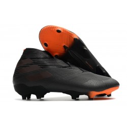 adidas Nemeziz 19+ FG Crampons de Football Noir Signal Orange