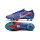 Crampon Nike Mercurial Vapor 13 Elite FG - Sancho Bleu Blanc Vert Noir