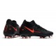 Crampons de Foot Nike Phantom GT Elite DF FG Noir Rouge Chili Gris