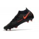 Crampons de Foot Nike Phantom GT Elite DF FG Noir Rouge Chili Gris