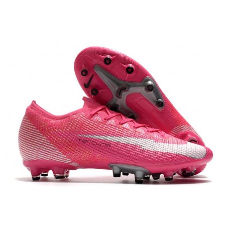 Nike Mercurial Vapor 13 Elite AG-Pro x Mbappe Rose Blanc Noir