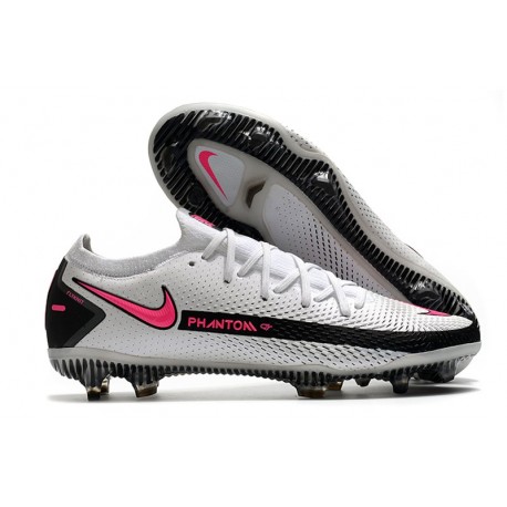 Chaussures Nouvelle Nike Phantom GT Elite FG Blanc Rose Noir