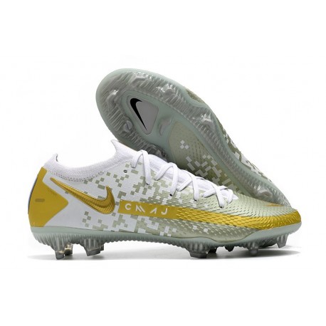Chaussures Nouvelle Nike Phantom GT Elite FG Or Noir