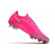 Nike Phantom GT Elite FG Crampon de Football Rose Argent