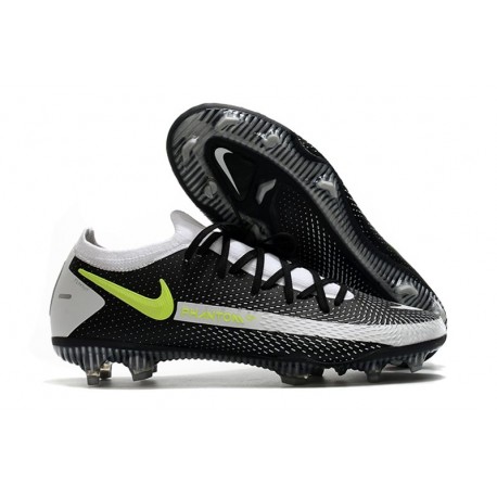 Nike Phantom GT Elite FG Crampon de Football Noir Gris