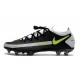 Nike Phantom GT Elite FG Crampon de Football Noir Gris