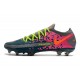 Nike Phantom GT Elite FG Crampon de Football Bleu Gris Rose