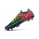 Nike Phantom GT Elite FG Crampon de Football Bleu Gris Rose