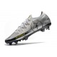 Nike Phantom GT Elite Scorpion FG Crampon de Football Argent Noir