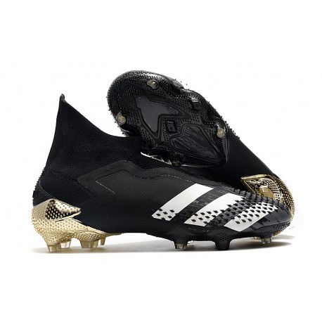 adidas Crampon Predator Mutator 20+ FG Noir Blanc Or Metallique