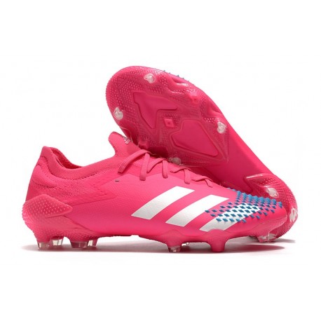 adidas Predator Mutator 20.1 Low FG Rose Blanc Bleu