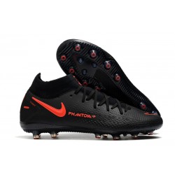 Nike Phantom GT Elite DF AG-PRO Noir Rouge Chili Gris fumee