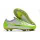 Nike Phantom GT Elite FG Crampon de Football Blanc Vert