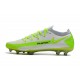 Nike Phantom GT Elite FG Crampon de Football Blanc Vert