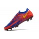 Nike Phantom GT Elite FG Crampon de Football Rouge Bleu Jaune