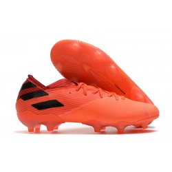 adidas Nemeziz 19.1 FG Chaussures - Corail Noir Rouge Goire