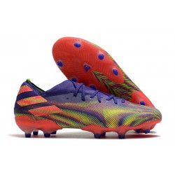 adidas Nemeziz 19.1 FG -Encre Energie Rose Signal Vert Signal