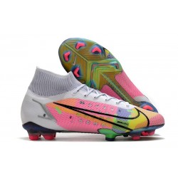 Nike Nouvelles Mercurial Superfly 8 Elite FG Blanc Multicolore 