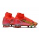 Nike Nouvelles Mercurial Superfly 8 Elite FG Rubis Argent Metallique