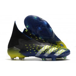 adidas Predator Freak + FG/ AG Bleu Blanc Jaune
