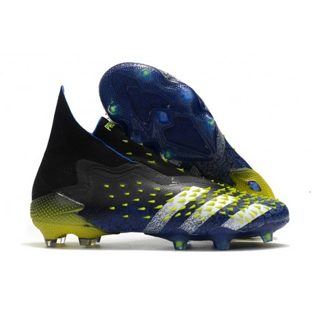 adidas Predator Freak + FG/ AG Bleu Blanc Jaune