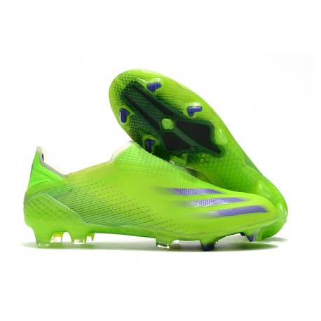 adidas X Ghosted+ FG Crampon Precision To Blur - Vert Violet Jaune