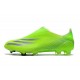 adidas X Ghosted+ FG Crampon Precision To Blur - Vert Violet Jaune