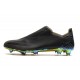 adidas X Ghosted+ FG Crampon Football Superstealth - Noir Bleu cyan