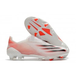 adidas X Ghosted+ FG Crampon Football Blanc Rouge Noir