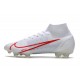 Nike Nouvelles Mercurial Superfly 8 Elite FG Blanc Rouge