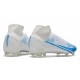 Nike Nouvelles Mercurial Superfly 8 Elite FG Blanc Bleu