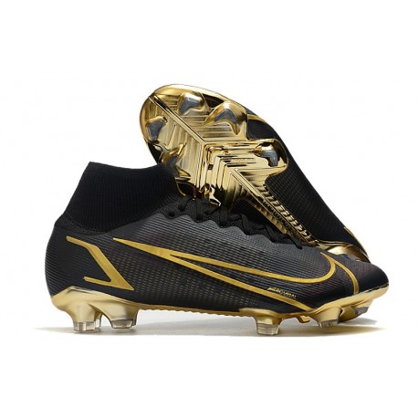 Nike Nouvelles Mercurial Superfly 8 Elite FG Noir Or