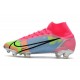 Nike Nouvelles Mercurial Superfly 8 Elite FG Rose Bleu Vert